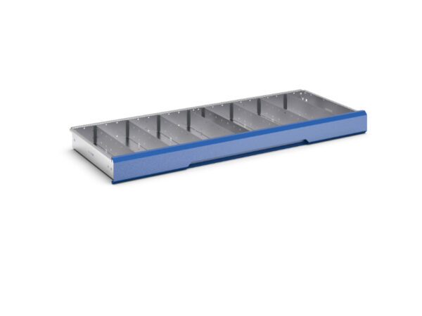Verso Adjustable Metal Divider Kit 9 Compartment for Cabinet - WxDxH: 1300X550X100/125mm Galvanised Steel _SKU-16926860.51