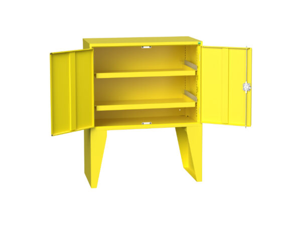 Hazardous Cupboard Sump Tray - Verso Haz Substance Cbd Leg Set for 1050X550mm Models. WxDxH: 1050X550X535mm Ral 1023 _SKU-16926976. 12