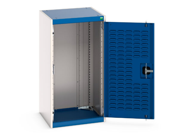 Bott Cubio Cupboard with Louvre Doors - WxDxH: 525X525X1000mm Ral 7035/5010 _SKU-40010068.11V