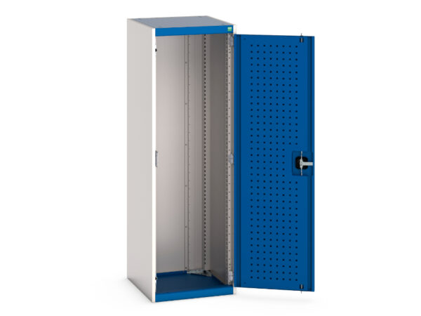 Commercial Cupboard - Cubio Cupboard with Perfo Doors. WxDxH: 525X525X1600mm Ral 7035/5010 _SKU-40010071.11V