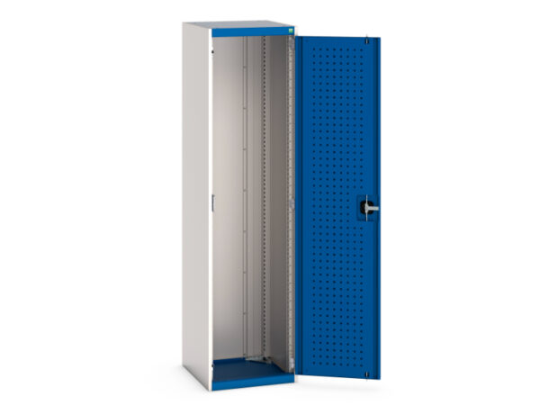 Bott Workplace Cubio Cupboard with Perfo Doors - WxDxH: 525X525X2000mm Ral 7035/5010 _SKU-40010073.11V