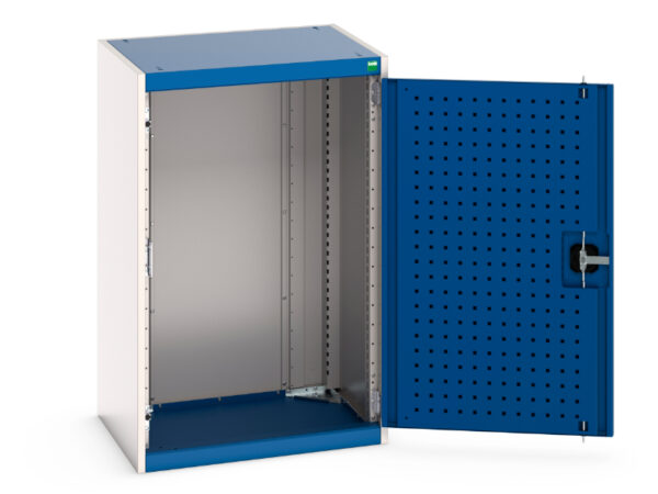 Workshop Tool Cupboards with Perfo Doors - WxDxH: 525X525X1000mm Ral 7035/5010 _SKU-40011013.11V