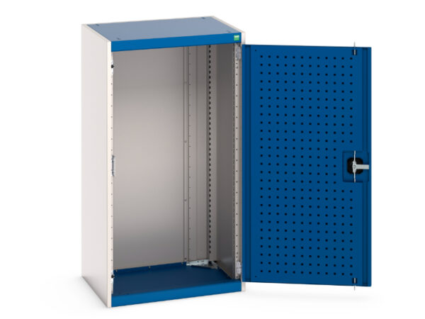 Bott Cupboard with Perforated Doors - WxDxH: 650X525X1200mm Ral 7035/5010 _SKU-40011015.11V