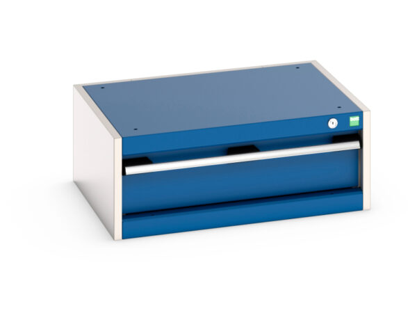 Bott Cubio Cabinet with 1 Drawer - WxDxH: 650X525X250mm Ral 7035/5010 _SKU-40011035.11V