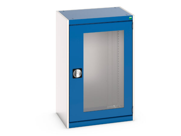 Steel Cupboards - with Window Doors. WxDxH: 650X525X1000mm Ral 7035/5010 _SKU-40011056.11V