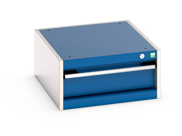 Single Drawer Metal Cabinet - 1 Drawer. WxDxH: 525X650X250mm Ral 7035/5010 _SKU-40018001.11V