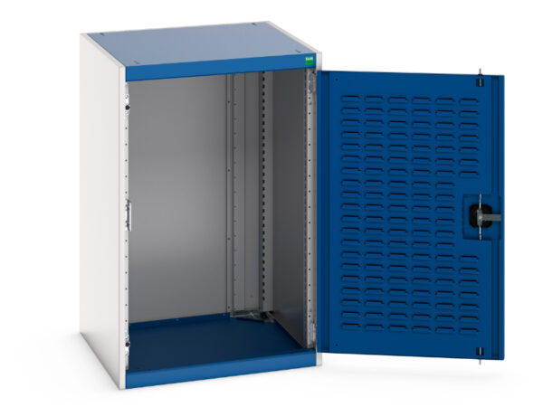 Lourve Door Steel Cupboard - WxDxH: 650X650X1000mm Ral 7035/5010 _SKU-40019090.11V