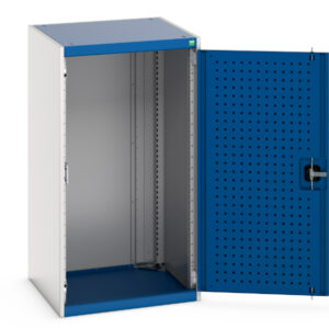 Metal office Cupboards - with Perfo Doors. WxDxH: 650X650X1200mm Ral 7035/5010 _SKU-40019091.11V