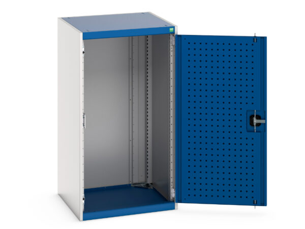 Metal office Cupboards - with Perfo Doors. WxDxH: 650X650X1200mm Ral 7035/5010 _SKU-40019091.11V