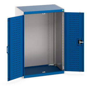 Bott Cubio Perfo Lined Storage Cabinet Metal - WxDxH: 800X650X1200mm Ral 7035/5010 _SKU-40020087.11V