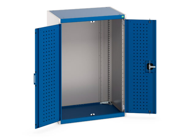 Bott Cubio Perfo Lined Storage Cabinet Metal - WxDxH: 800X650X1200mm Ral 7035/5010 _SKU-40020087.11V