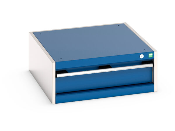 1 Drawer Heavy Duty Cabinet - Cubio Drawer Cabinet with 1 Drawer. WxDxH: 650X750X250mm Ral 7035/5010 _SKU-40027092.11V