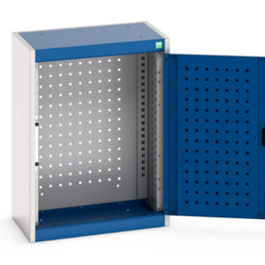 Cubio Cupboard with Perfo Backpanel - WxDxH: 525X325X700mm Ral 7035/5010 _SKU-40031073.11V