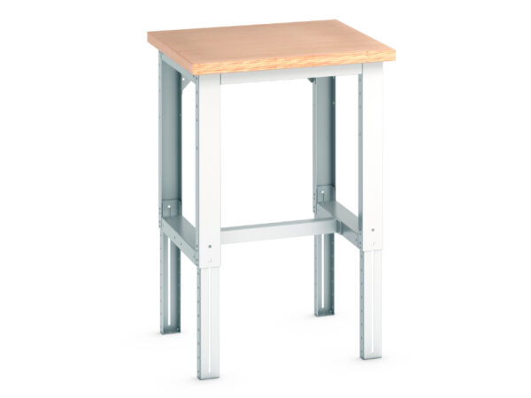 Adjustable Heavy Duty Bott Work Table - Cubio Framework Bench Adj Height (Mpx) . WxDxH: 750X750X740-1140mm Ral 7035 _SKU-41003046.16V