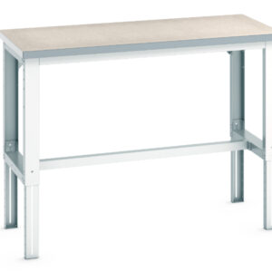 Heavy Duty Metal Work Table Legs - WxDxH: 1500X750X740-1140mm Ral 7035 _SKU-41003120.16V