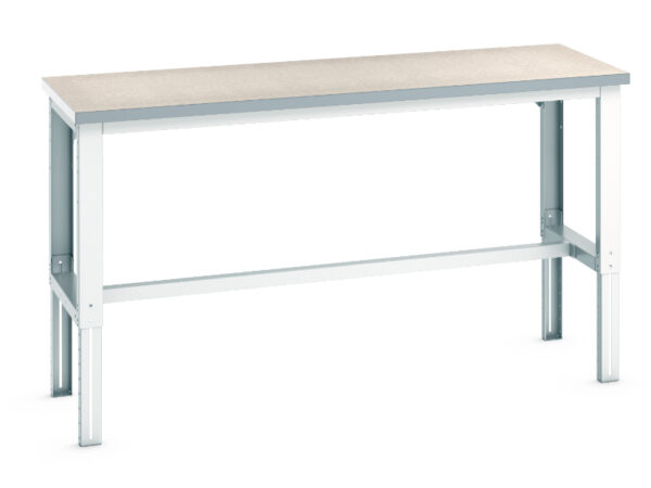College Work Table - Cubio Framework Bench Adj Height (Lino) . WxDxH: 2000X750X740-1140mm Ral 7035 _SKU-41003216.16V