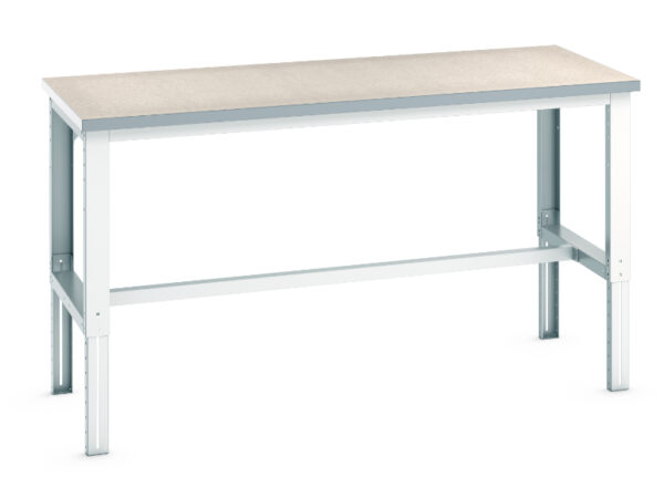 Cubio Framework Bench Adj Height (Lino) . WxDxH: 2000X900X740-1140mm Ral 7035 _SKU-41004128.16V