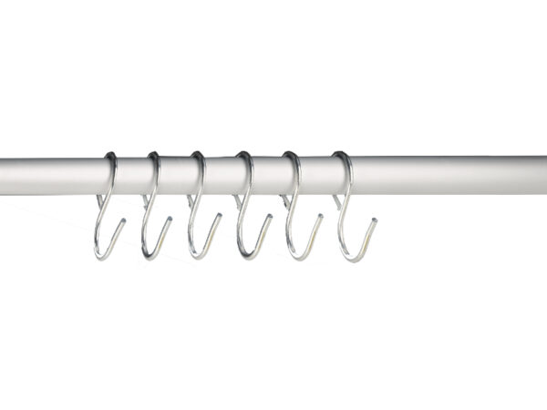 Bott Coat Rail Hooks - Cubio Clothes Rail with 6 Hooks. for Cabinet - WxDxH: 1300X525X50mm Ral 7035 _SKU-41010049.16V