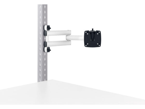 Monitor Holder And Swivel Arm with Vesa 75/100 Fixing Pattern. WxDxH: 130X130X500mm Anodised Aluminium _SKU-41011087