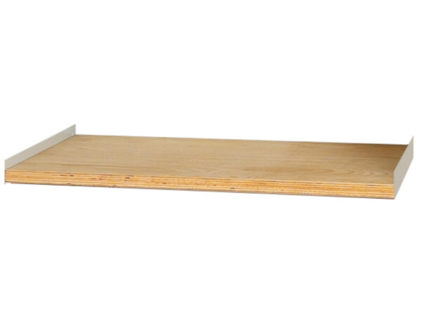 Cubio Cupboard Multiplex Shelf for 1300X650 Cupboards. WxDxH: 1220X593X25mm Brown - Natural Wood _SKU-41201030. 08V