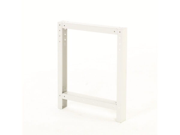 Cubio Framework Bench Endframe - Corner Bracket. WxDxH: 80X650X800mm Ral 7035 _SKU-41401001.16V