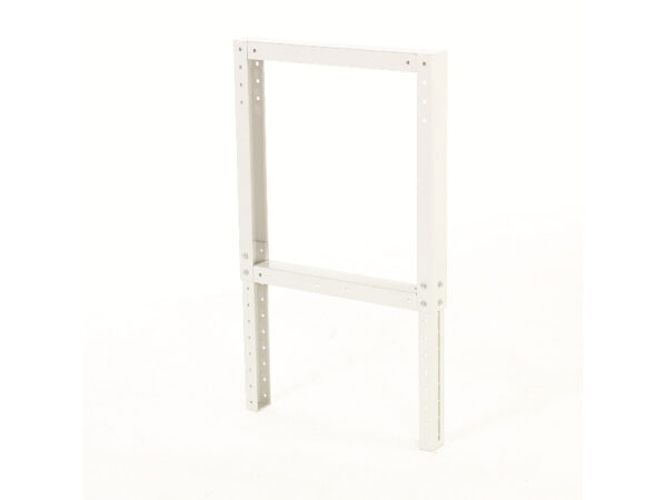 Cubio Height Adjustable Work Table Leg - Corner Bracket. WxDxH: 80X650X700-1100mm Ral 7035 _SKU-41401005.16V