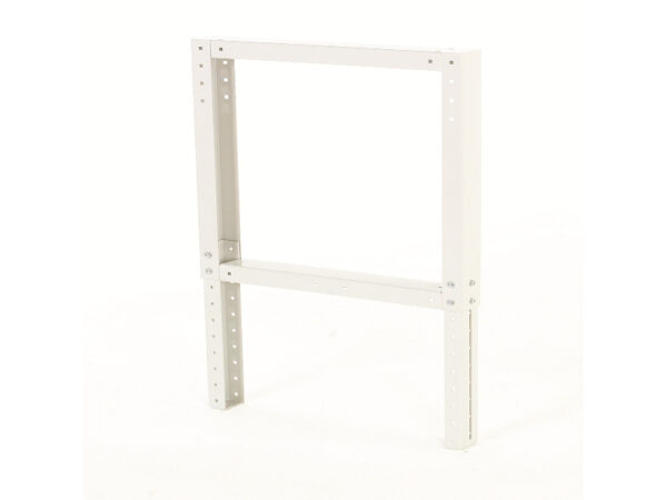 Cubio Height Adjustable Work Table Leg with Corner Bracket. WxDxH: 80X800X700-1100mm Ral 7035 _SKU-41401006.16V