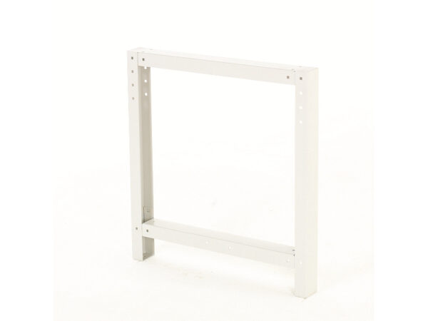 Cubio Framework Bench Endframe with Corner Bracket. WxDxH: 80X800X800mm Ral 7035 _SKU-41401017.16V