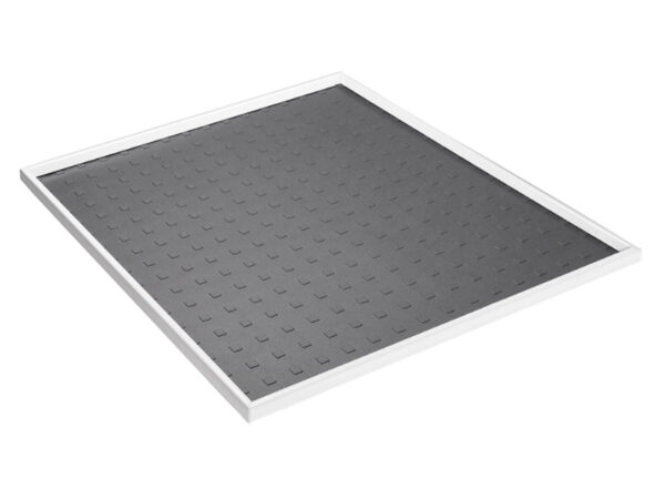 Cubio Top Tray with Inlaid Mat for 525 X 525mm Cabinet / Cupboard. WxDxH: 525X525X15mm Ral 7035 _SKU-42102005.16V