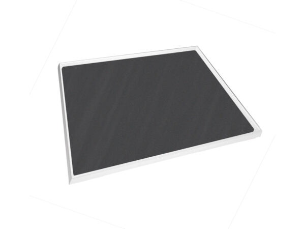 Cubio Top Tray with Inlaid Mat for 650 X 750mm Cabinet / Cupboard. WxDxH: 650X750X15mm Ral 7035 _SKU-42102009.16V