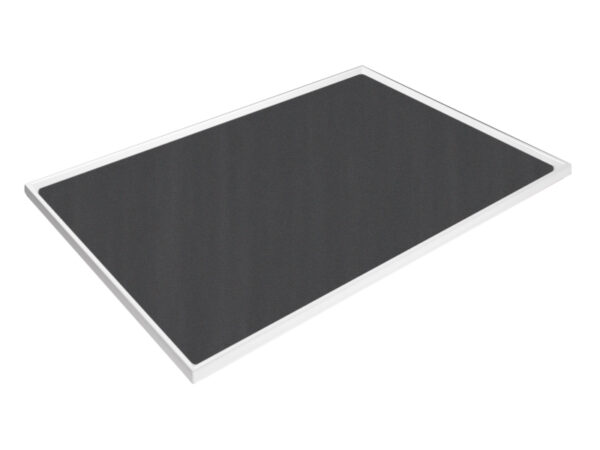 Cubio Top Tray with Inlaid Mat for 1050 X 750mm Cabinet / Cupboard. WxDxH: 1050X750X15mm Ral 7035 _SKU-42102017.16V
