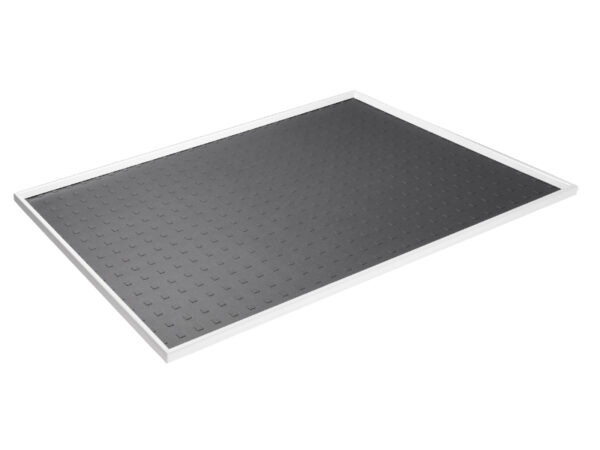 Cubio Top Tray with Inlaid Mat for 1300 X 525mm Cabinet / Cupboard. WxDxH: 1300X525X15mm Ral 7035 _SKU-42102019.16V