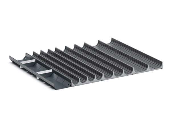 Cubio Trough Block Divider Kit 27 Compartment for Cabinet - WxDxH: 650X525X28mm Plastic Ral 7011 _SKU-43020007