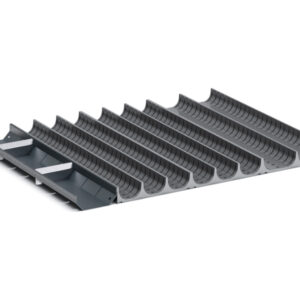 Drill Bit Drawer Oganiser - Cubio Trough Block Divider Kit 24 Compartment for Cabinet - WxDxH: 650X525X28mm Plastic Ral 7011 _SKU-43020008