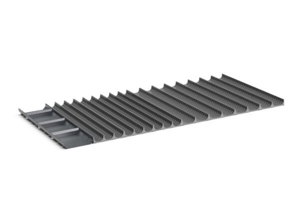Cubio Trough Block Divider Kit 68 Compartment for Cabinet - WxDxH: 1300X650X28mm Plastic Ral 7011 _SKU-43020032