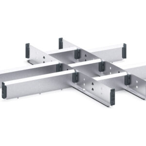Cubio Adjustable Divider Kit 10 Compartment for Cabinet - WxDxH: 650X650X75mm Galvanised Steel _SKU-43020640.51
