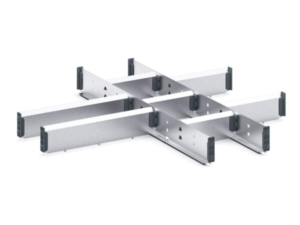 Cubio Adjustable Divider Kit 10 Compartment for Cabinet - WxDxH: 650X650X75mm Galvanised Steel _SKU-43020640.51
