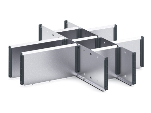 Cubio Adjustable Divider Kit 10 Compartment for Cabinet - WxDxH: 650X650X150mm Galvanised Steel _SKU-43020644.51