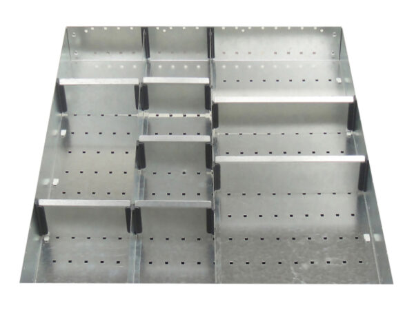 Cubio Adjustable Divider Kit 10 Compartment for Cabinet - WxDxH: 650X750X100mm Galvanised Steel _SKU-43020648.51