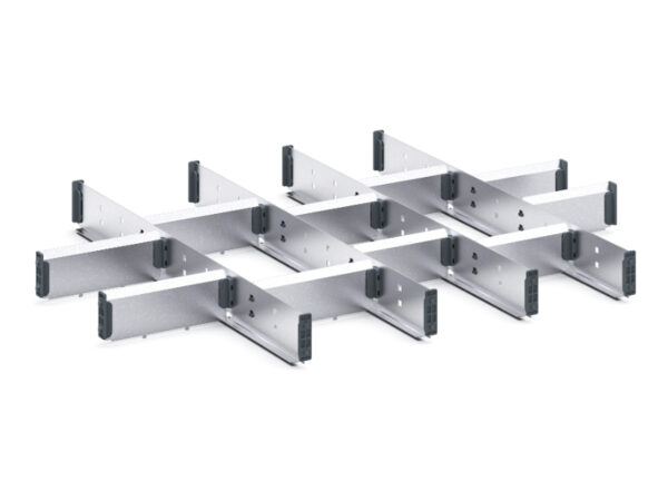 Cubio Adjustable Divider Kit 15 Compartment for Cabinet - WxDxH: 800X650X75mm Galvanised Steel _SKU-43020659.51