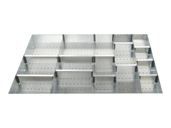 Cubio Adjustable Divider Kit 16 Compartment for Cabinet - WxDxH: 1050X750X75mm Galvanised Steel _SKU-43020683.51