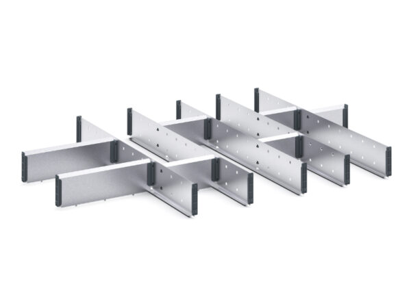 Cubio Adjustable Divider Kit 13 Compartment for Cabinet - WxDxH: 1050X750X100mm Galvanised Steel _SKU-43020684.51