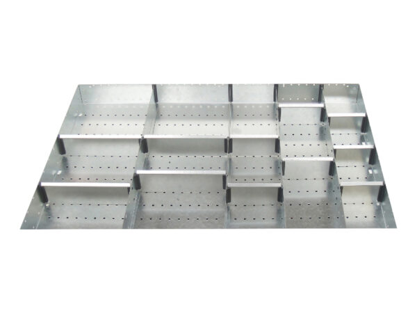 Cubio Adjustable Divider Kit 16 Compartment for Cabinet - WxDxH: 1050X750X150mm Galvanised Steel _SKU-43020687.51