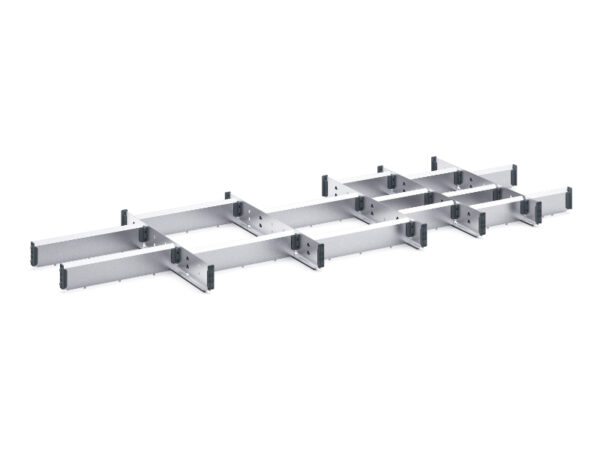 Cubio Adjustable Divider Kit 20 Compartment for Cabinet - WxDxH:1300X525X75mm Galvanised Steel _SKU-43020689.51