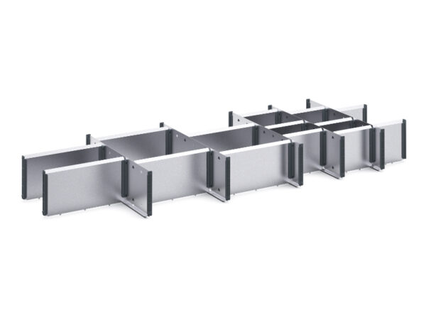 Cubio Adjustable Divider Kit 20 Compartment for Cabinet - WxDxH:1300X525X150mm Galvanised Steel _SKU-43020693.51
