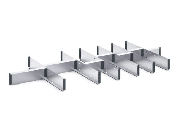 Cubio Adjustable Divider Kit 14 Compartment for Cabinet - WxDxH: 1300X650X150mm Galvanised Steel _SKU-43020698.51