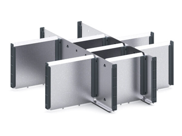 Cubio Adjustable Divider Kit 10 Compartment for Cabinet - WxDxH: 525X525X150mm Galvanised Steel _SKU-43020713.51