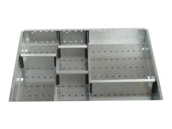 Bott Cubio Drawer Organiser - Cubio Adjustable Divider Kit 7 Compartment for Cabinet - WxDxH: 650X525X100mm Galvanised Steel _SKU-43020718.51