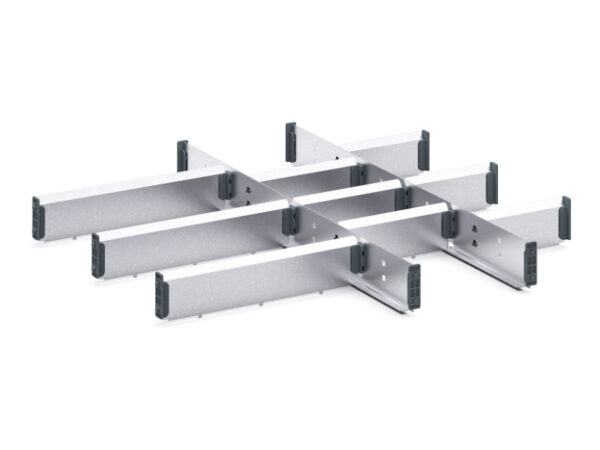 Cubio Adjustable Divider Kit 12 Compartment for Cabinet - WxDxH: 650X650X75mm Galvanised Steel _SKU-43020720.51