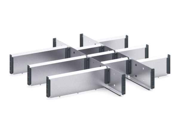Cubio Adjustable Divider Kit 12 Compartment for Cabinet - WxDxH: 650X650X100mm Galvanised Steel _SKU-43020721.51